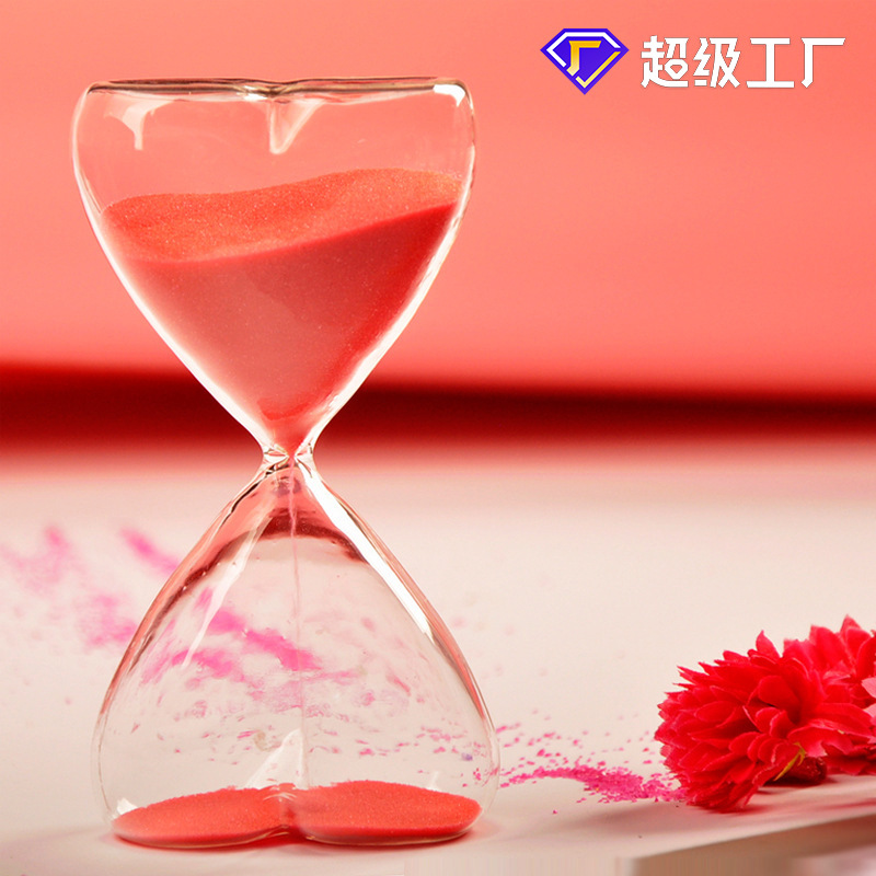 歐式唯美愛心沙漏15分鐘創意禮品生日情人節禮物送朋友