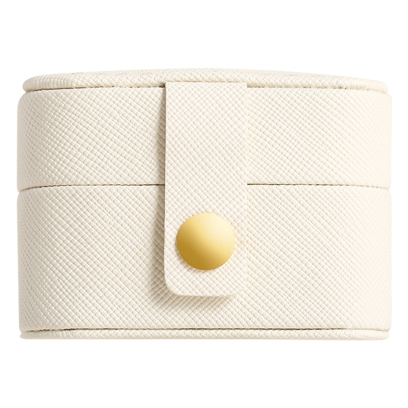 Caja de almacenamiento de joyas pequeña y portátil para anillos, aretes y otras joyas, suministro directo transfronterizo.