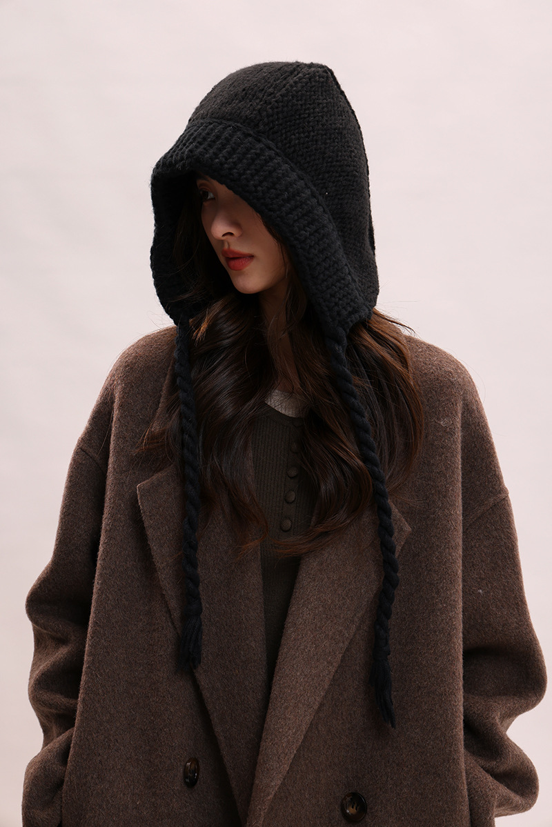 Koreanische version spitze up süße, niedlich, warm und vielseitig Rotkäppchen kinder winter gestrickte garn ohr_voghion.com