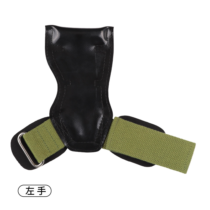 Protector de palma de goma, protector de palma centrado, pull-up, antideslizante, protector de palma de goma resistente al desgaste, pulsera de piel de vaca