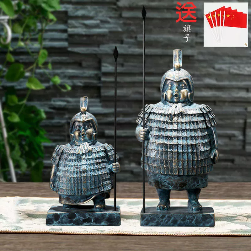 Новый китайский стиль дома толстых терракотовых воинов и лошадей украшение терракотовых воинов