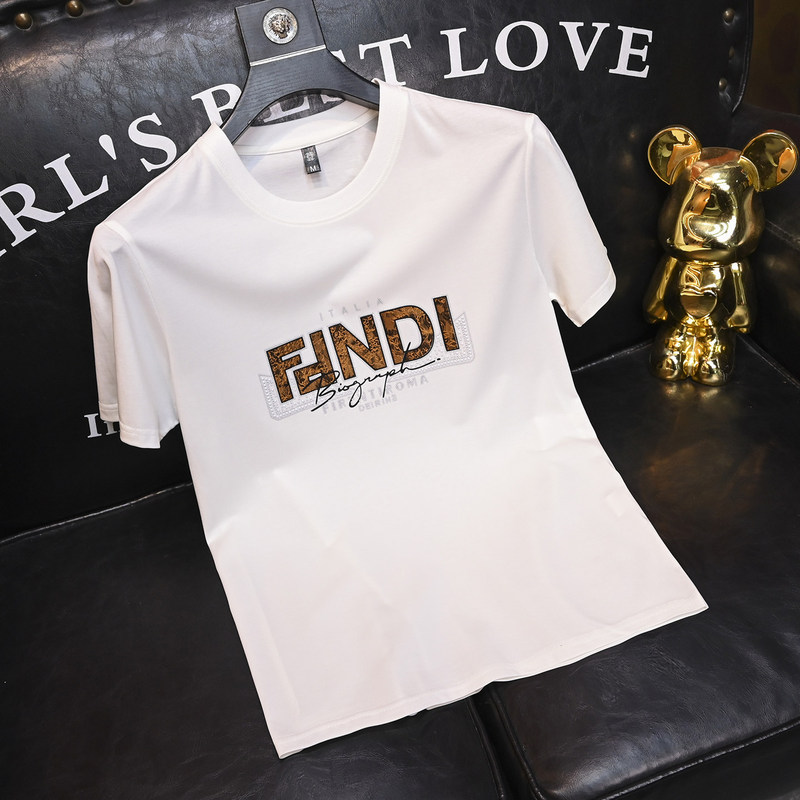 European Luxury Men's Short-Sleeve Base Shirt, Mercerized Cotton Round Neck, High-End Business Fashion Versatile T-Shirt, Summer 2026