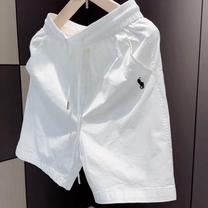 メンズ夏アウターショーツ、アメカジウォーズ馬刺繍、軽い高級感、シンプルな5点パンツ、ヨーロッパとアメリカのトレンディなブランドショーツ、メンズ|undefined