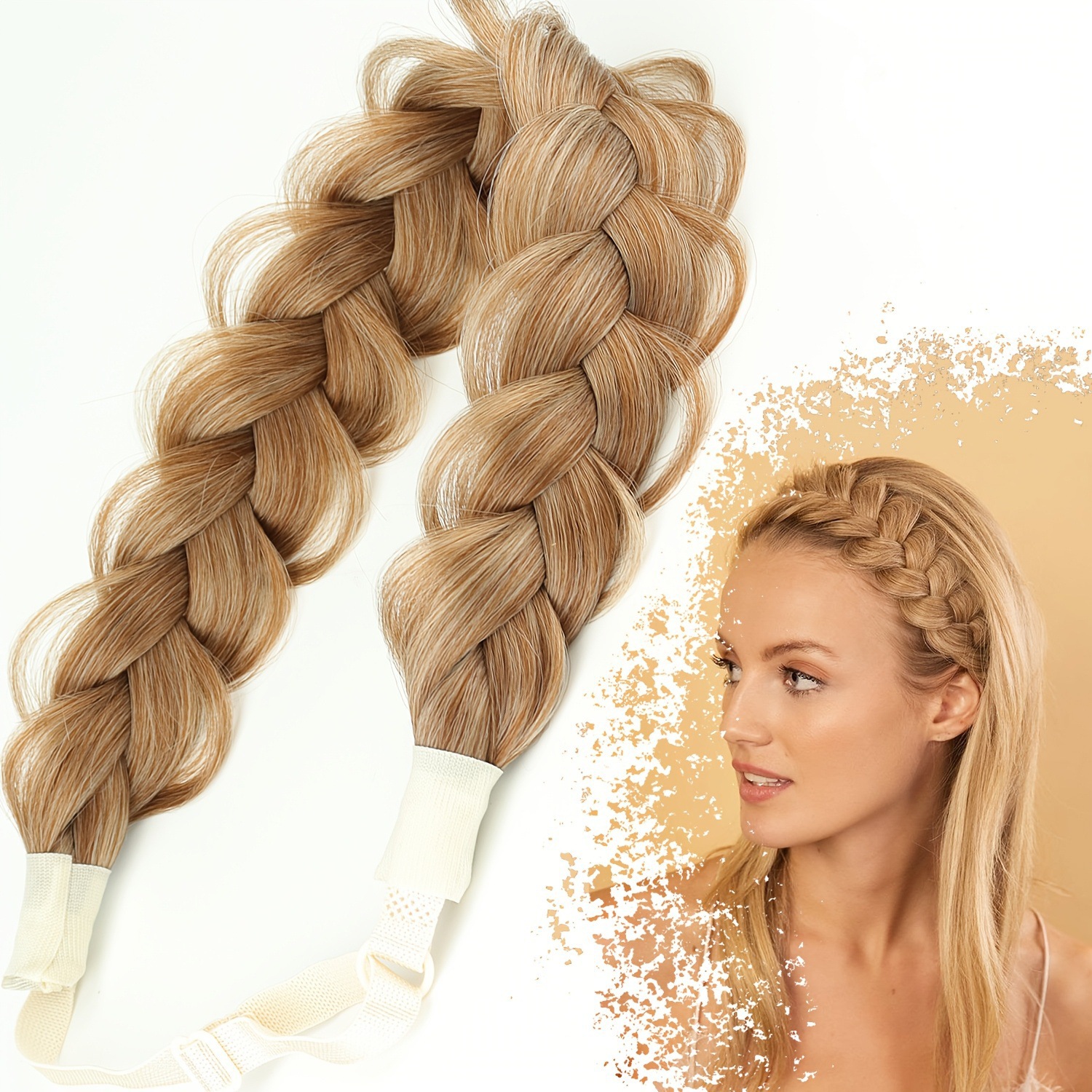 Trenza de hueso de pescado ajustable elástica europea y americana de alta temperatura transfronteriza cabeza de tejido manual