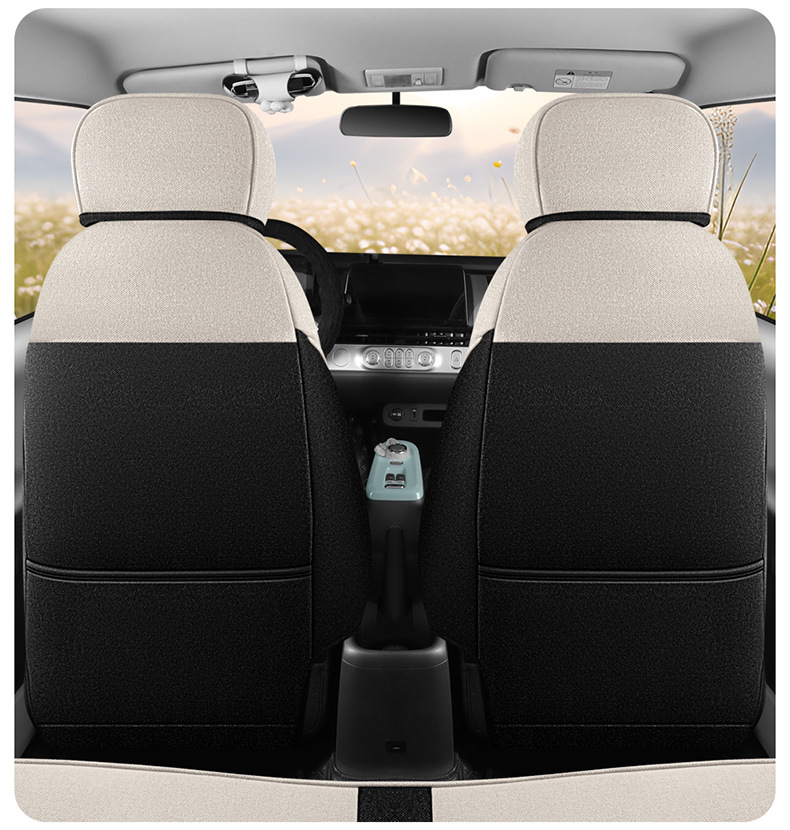 Changan Waxy Corn Lumin Special Full Surrounding Seat Cover Four Seasons Breathable Cotton and Linen Car Cushion Fabric Seat Cover