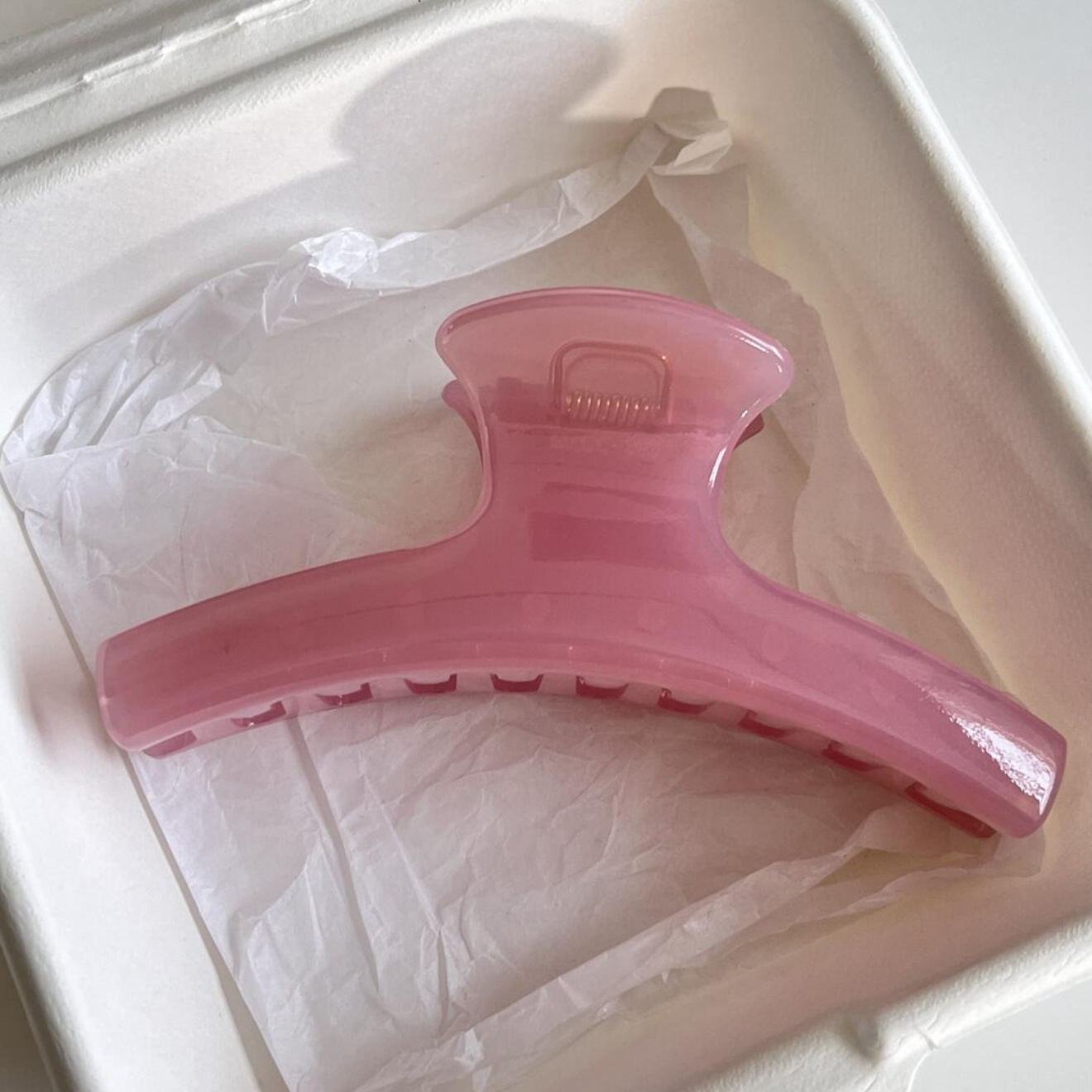 Jelly pink clothes hanger