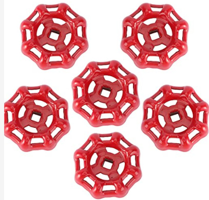 6PCS/包 铸铁阀门手轮手把手柄铜闸阀截止阀手把PPR手轮4分6分1寸