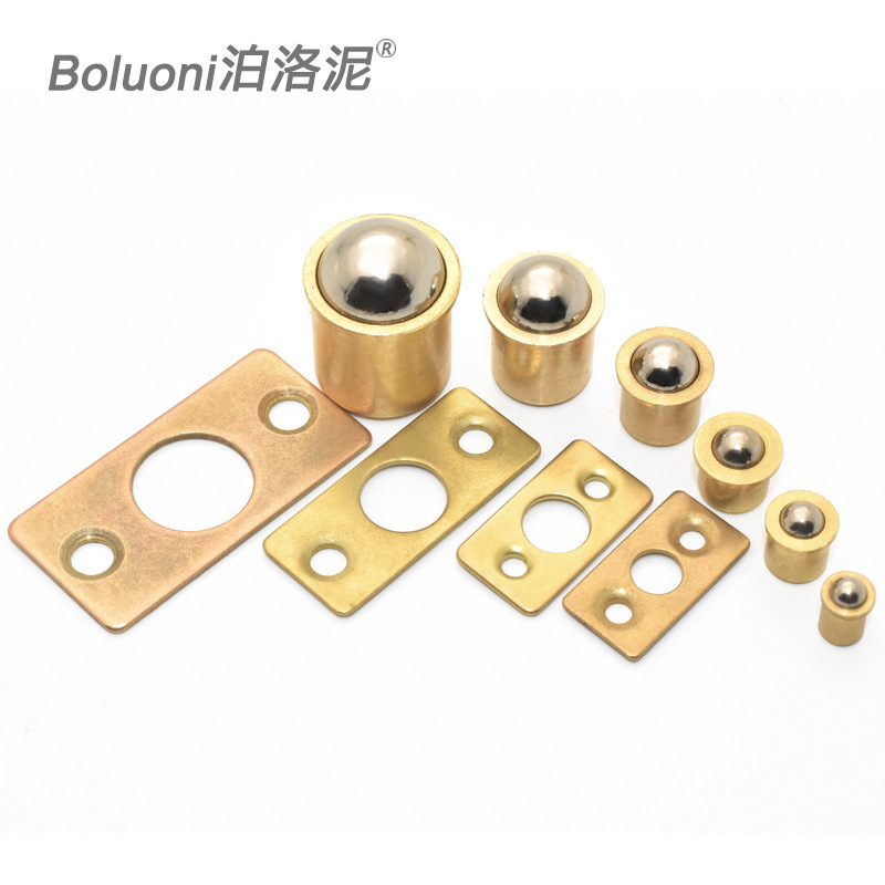 Pure Copper Touch Beads Spring Positioning Beads Furniture Small Touch Beads Cabinet Door Fixed Touch Beads Door Touch Fixed Beads Side Door Card Beads