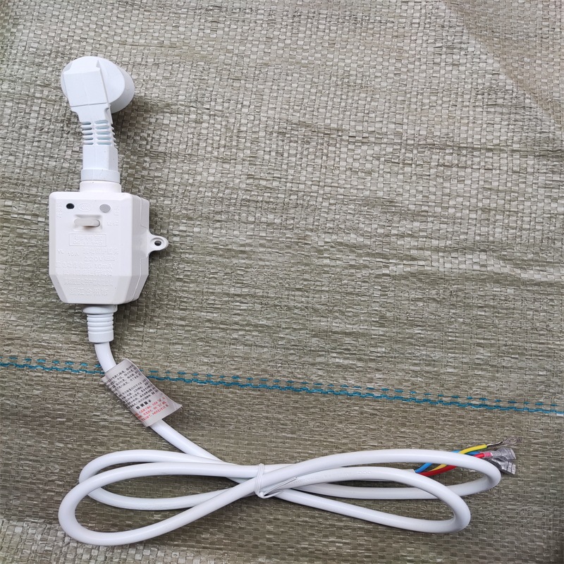 德利宝防漏电保护插头线 16A分体漏电保护线 10A连体3C认证漏保线