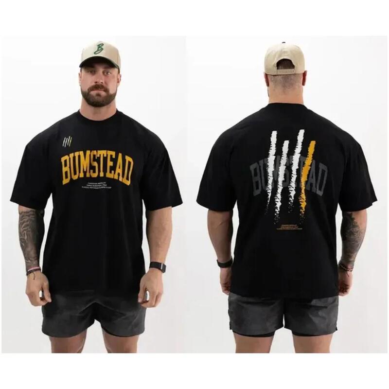 Cross Border Summer Thavage Muscle CBUM Men's T-Shirt Sports Casual Crewneck Gym Running Short Sleeve