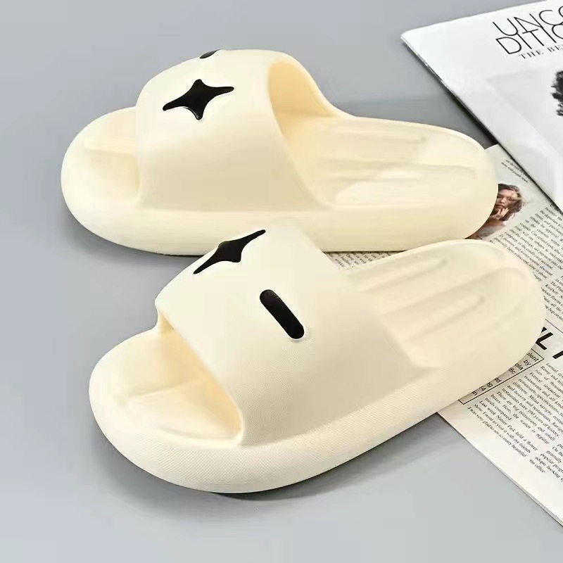 女性用スリッパ、夏用、ファッショナブルな厚底スリッパ、家庭用滑り止め、カップル用、男性用バスルームビーチサンダル|undefined