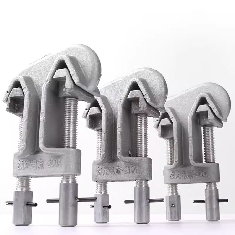 带电作业双导线引流线夹铝高压穿刺线夹电力金具猴头接火线夹