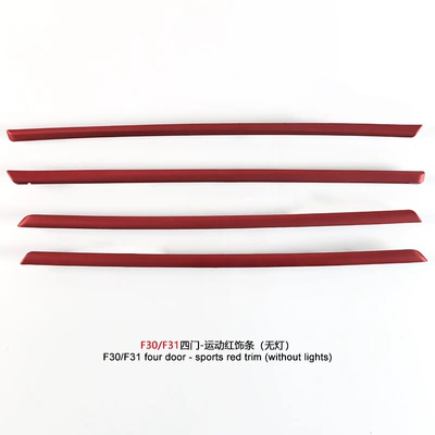 Şüşə kənarı xromları/moldingləri – Suitable for Bmw 3 - f30-f31-four-door-sports-red