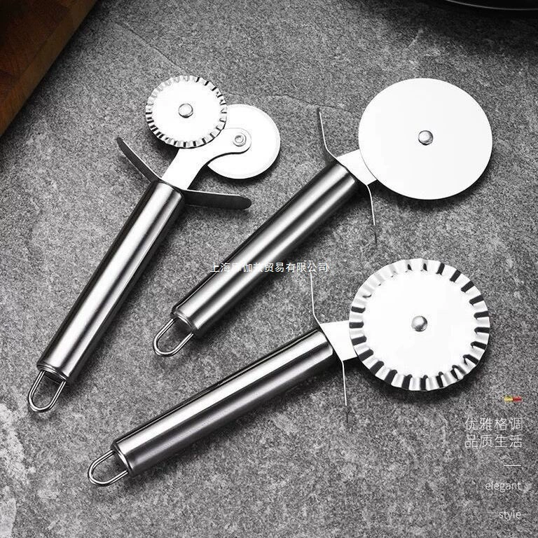 Нержавеющая сталь, роликовый нож для пиццы, лопатка для торта, лунного кекса, режущее лезвие, бытовой кухонный гаджет для выпечки, лопатка