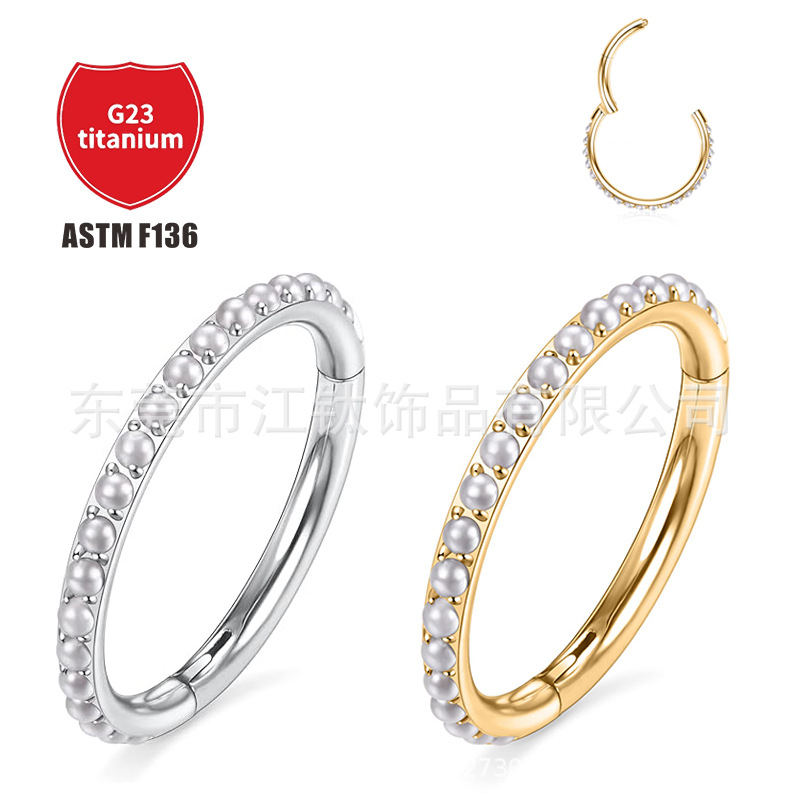 Pointed titanium steel lip stud product view