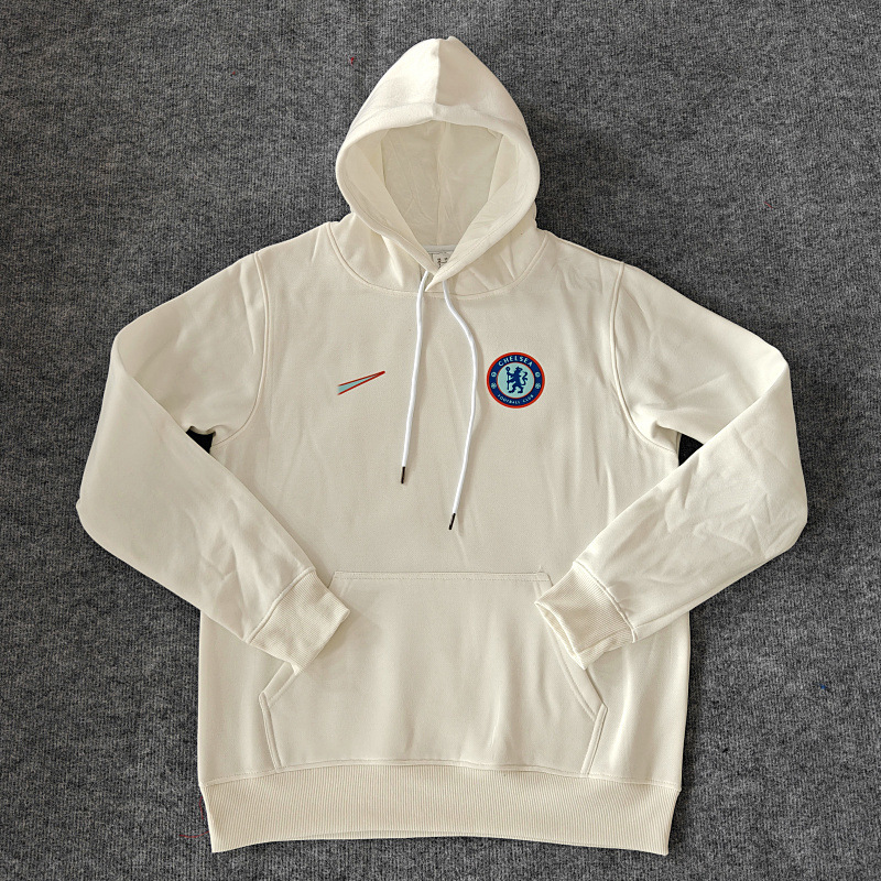 Chelsea Home Player fleece-lined Sweatshirt Men's Sports Casual Cotton Pullover Jacket Hooded Autumn and Winter Top