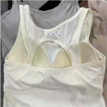 1286# stock bajo ropa interior damas chaleco de hielo cojín de pecho bra deportivo multifuncional