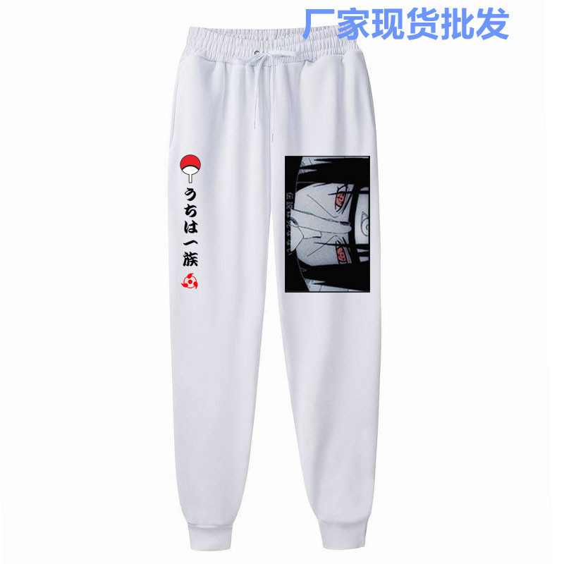 European and American men's and women's tide Japanese anime Naruto skunk plus velvet autumn and winter small toe pants pants spot wholesale European and American men's and women's tide Japanese anime Naruto skunk plus velvet autumn and winter small toe pants pants spot wholesale