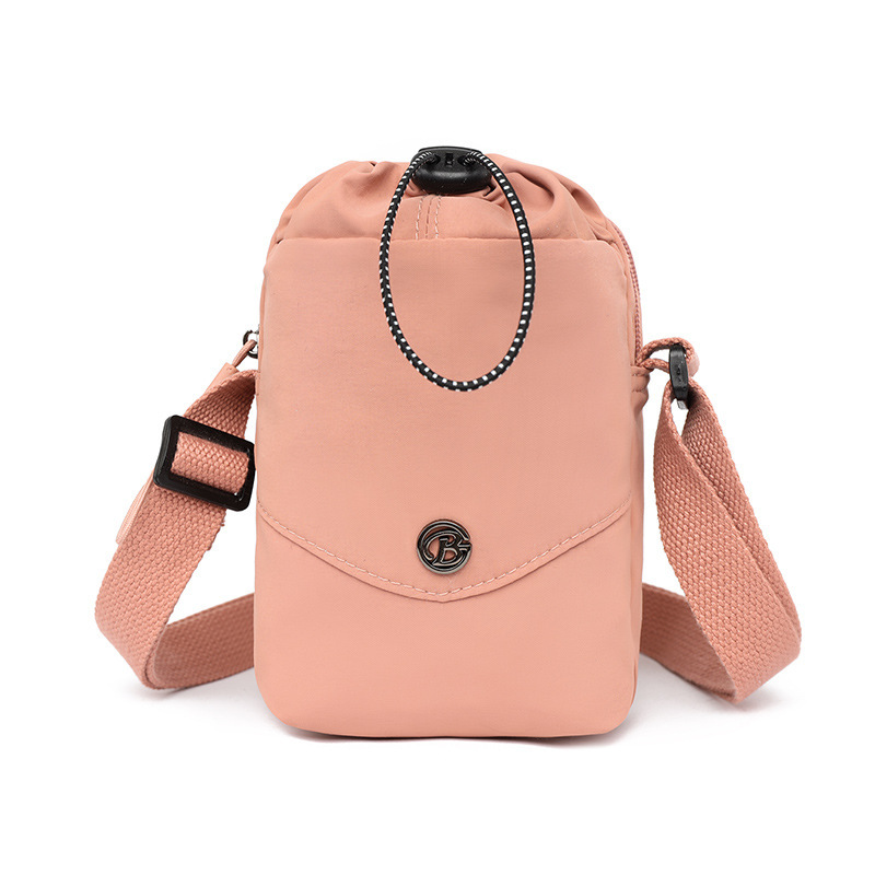 New Small Satchel Cross-border Korean Style Drawstring Simple Fashion All-match Shoulder Crossbody Bag Mobile Phone Bag Coin Purse