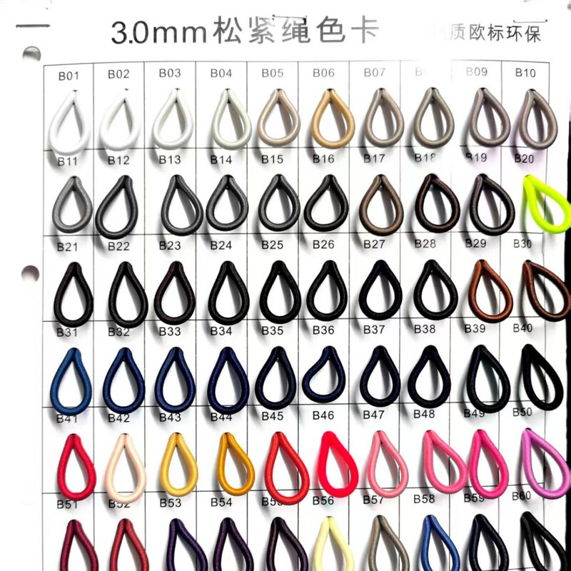 In-Stock Imported Round Elastic 3.0mm 0.3cm Imported Latex Silk In-Stock Elastic Cord Eco-Friendly Quality