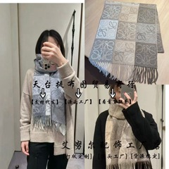 秋と冬の新しい黒とグレーのスカーフタッセル女性のカシミヤスカーフ暖かいショールロゴウール乳白色チェスとカードチェック柄