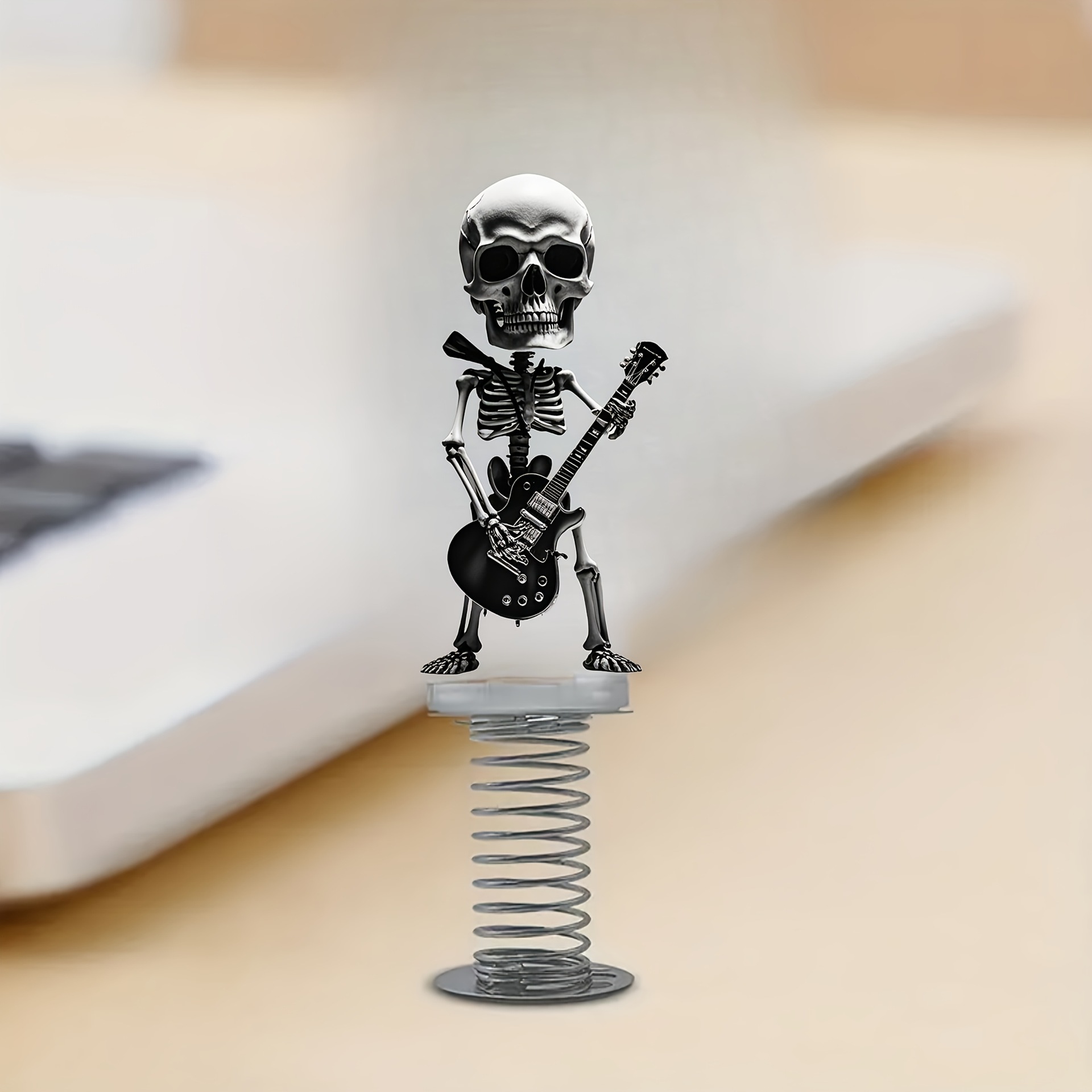 2D平面汽车仪表板装饰品摇晃亚克力弹簧摆件万圣节汽车装饰品