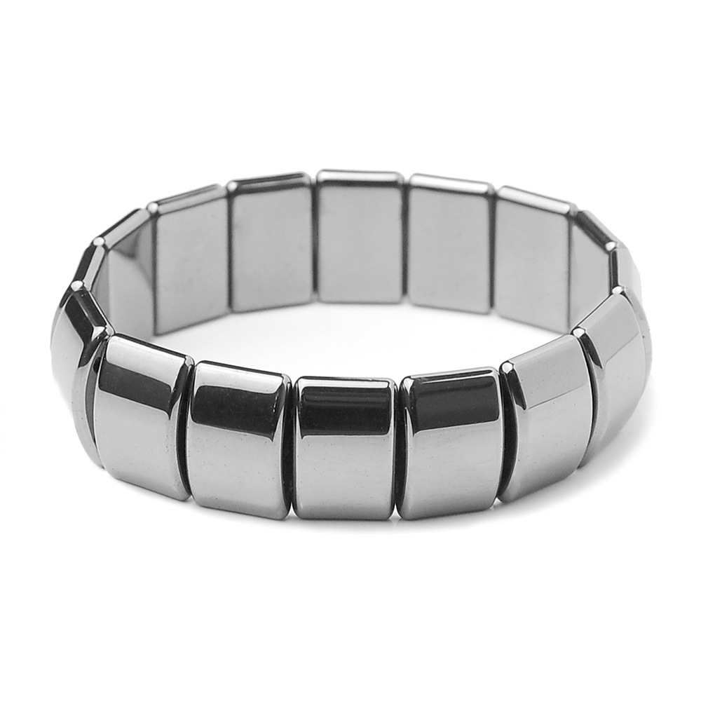 Fashion Geometric Haematite Polishing Bracelets 1 Piece