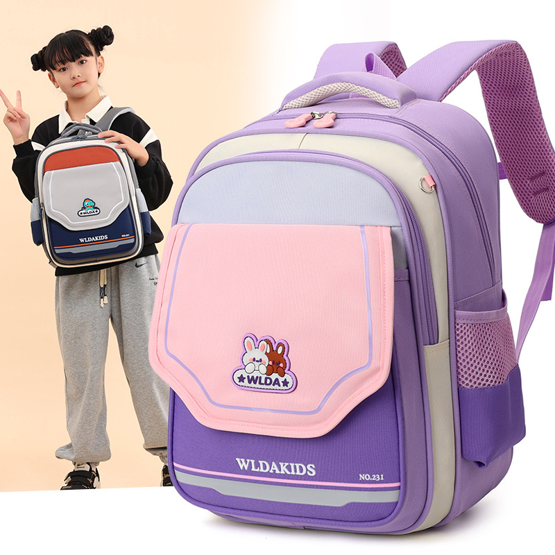 Mochila de escolares para estudiantes de primaria, mochila infantil resistente al desgaste, mochila de moda para hombres y mujeres.