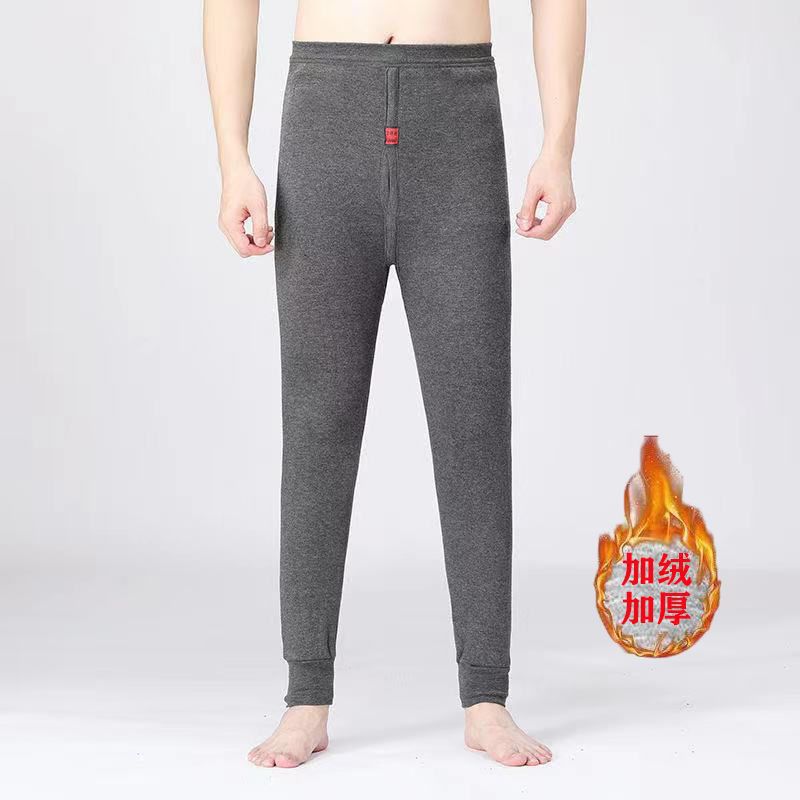 Pantalones cálidos de otoño e invierno, pantalones largos gruesos de terciopelo para hombres, pantalones de algodón para hombres, pantalones de algodón con base, pantalones de algodón, pantalones, pantalones de terciopelo