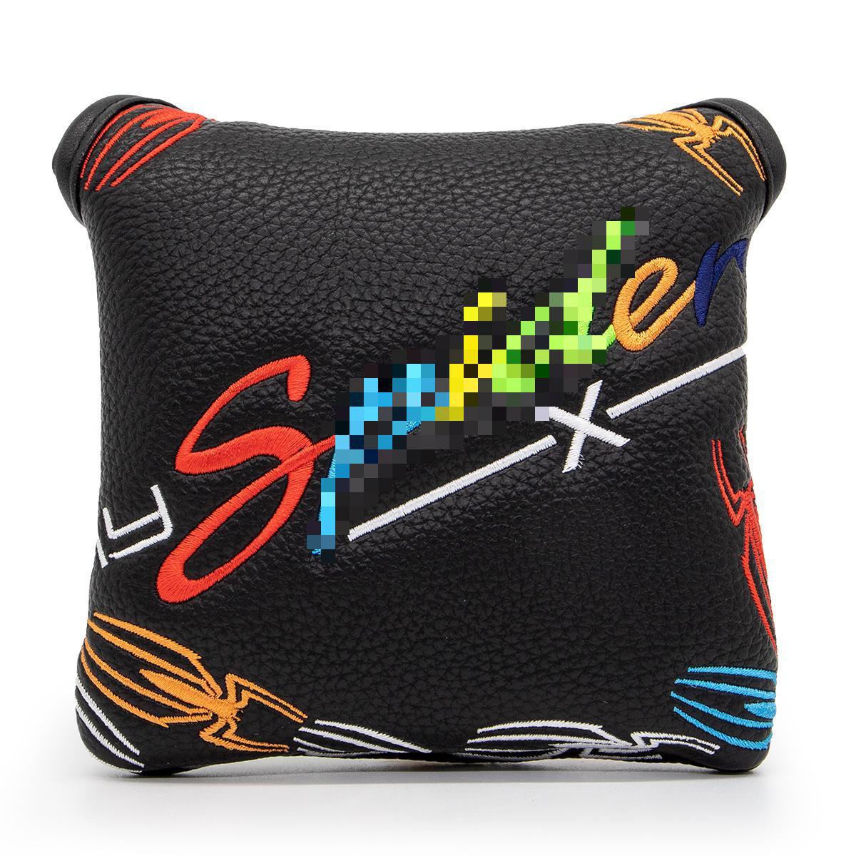 Golf club manga putter imán naranja Mallet Comercio exterior Venta caliente cabeza de la varilla cubierta protectora aplicable araña