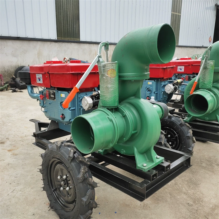 Сельскохозяйственный напорный поливной насос высокого давления дизельный прицеп дренажный насос шестидюймовый садовый поливщик