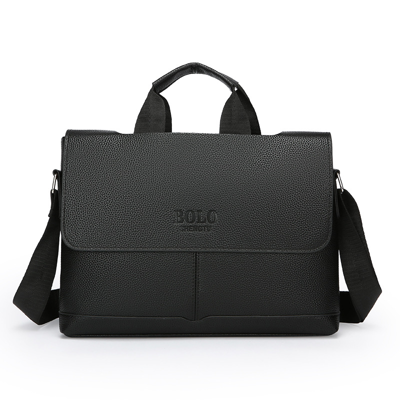 Amazon Business casual single-shoulder bag, men's bag, travel light crossbody bag, PU leather water-resistant men's handbag Specification drawing