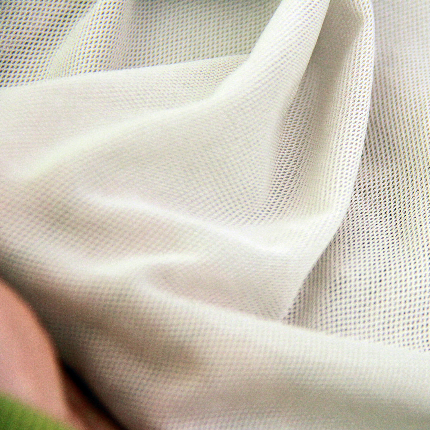 全涤纶小孔菱形四角网布 运动服内衬低弹四角网孔1*1网眼布面料