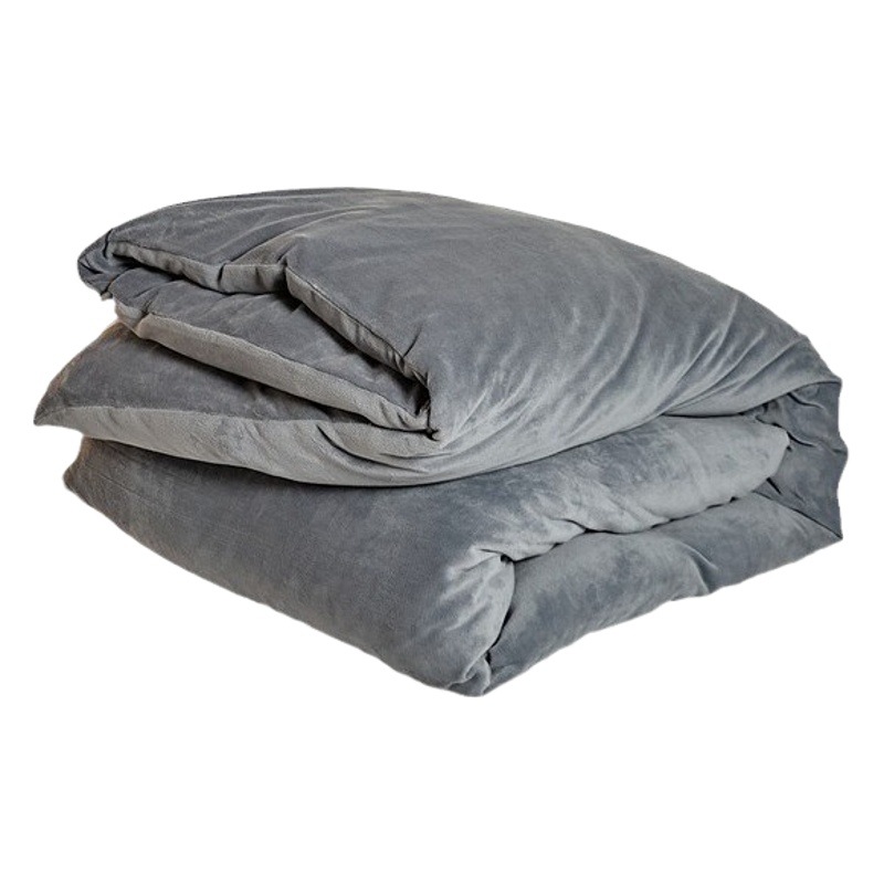 高品質の純色230gの牛乳の絨毯の布団カバー