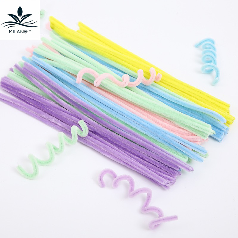 Día de los niños 1 de junio serie de macarón torsión varilla de color alambre floral infantil hecha a mano diy paquete de material de ramo