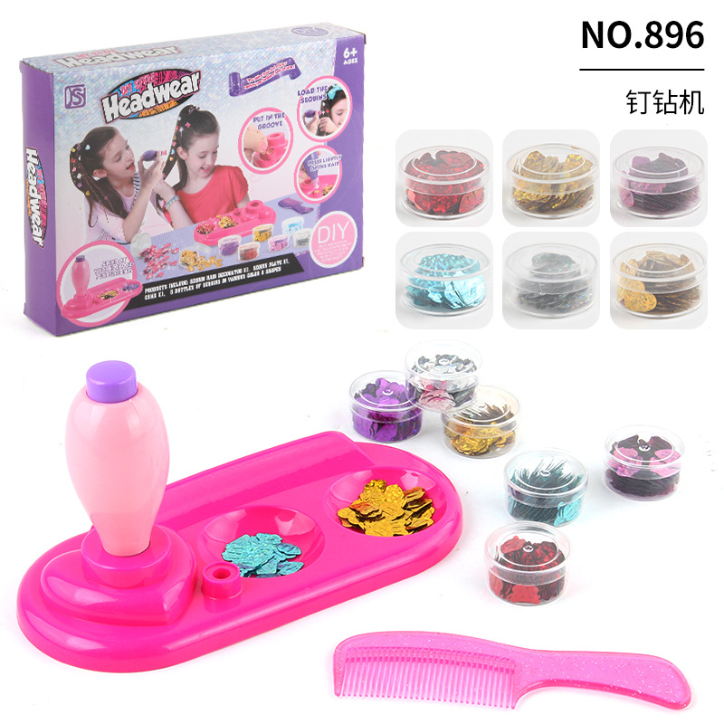 Herramienta para Trenzar el Cabello, Popular en TikTok, para Niñas, Trenzadora Automática de Cabello, Juego de Accesorios para el Cabello, Juguete de Maquillaje DIY