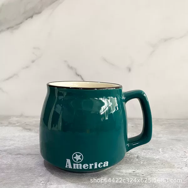 Breakfast cup ink green light