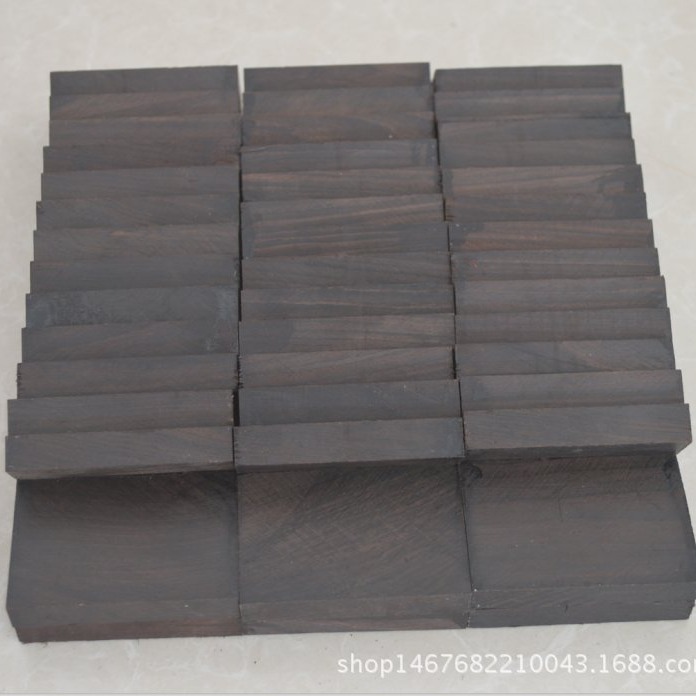 紫光檀乌木牌子料 梳子料 贴片料 戒指料 红木小料 木料批发