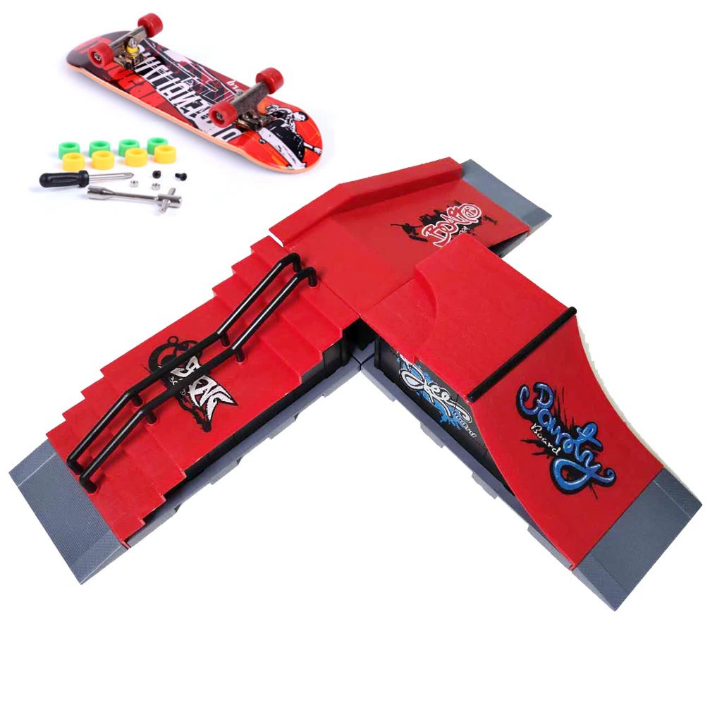 Трансграничная детская площадка для скейтборда Amazon, реквизит для соревнований по танцам с пальцами, модель, комбинация игрушек