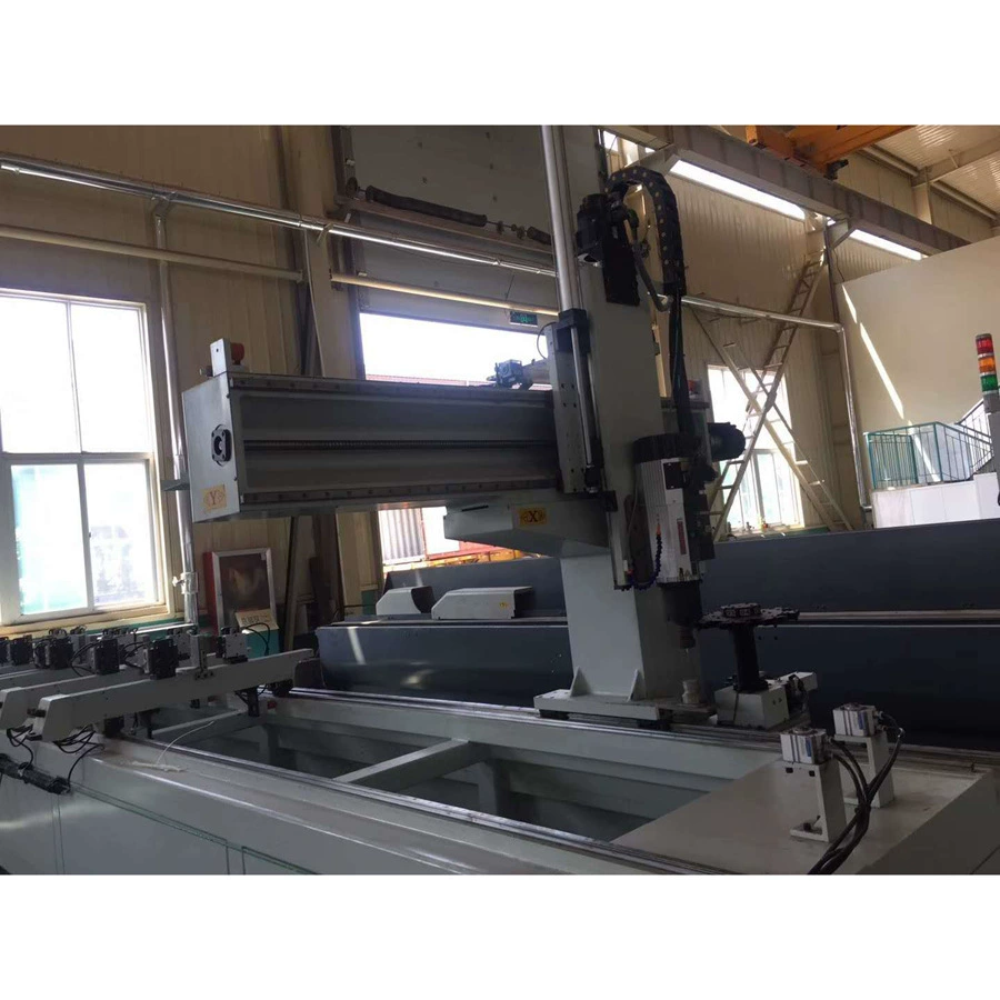 Промышленный алюминиевый профиль четырехосевой обрабатывающий центр с ЧПУ оборудование для обработки автозапчастей оборудование для обработки алюминиевых профилей