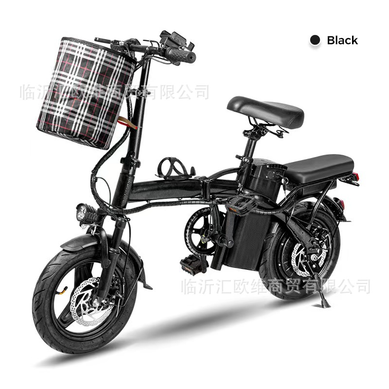 Cross-Border Foreign Trade Electric Vehicles, Lithium Batteries, Lightweight Folding Electric Bikes for Ride-Hailing, Direct from the Factory