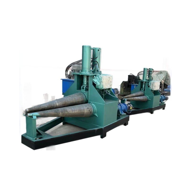 Máquina de enrollamiento cónico hidráulico automático de acero inoxidable controlado numéricamente máquina de enrollamiento circular automática de tres rodillos de hoja de hierro dobladora