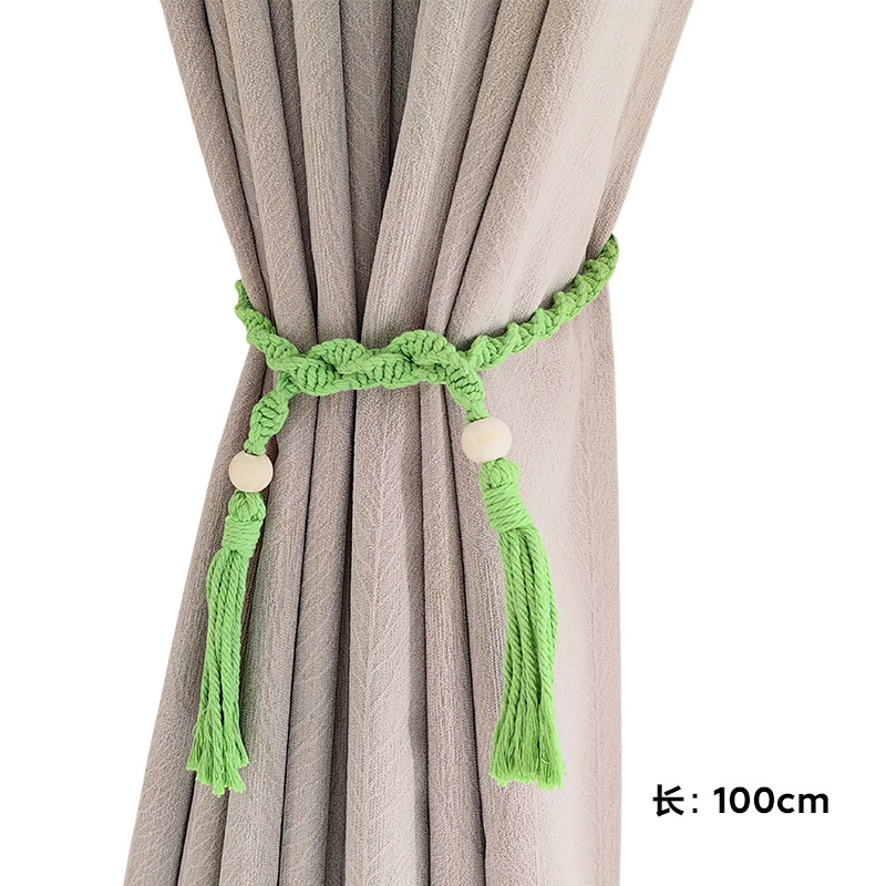 Correas de cortina Tronos de borla de viento simple transfronterizo Accesorios de cortina de gasa Fijo Multicolor Ajuste cuerda de almacenamiento ajustable image 9