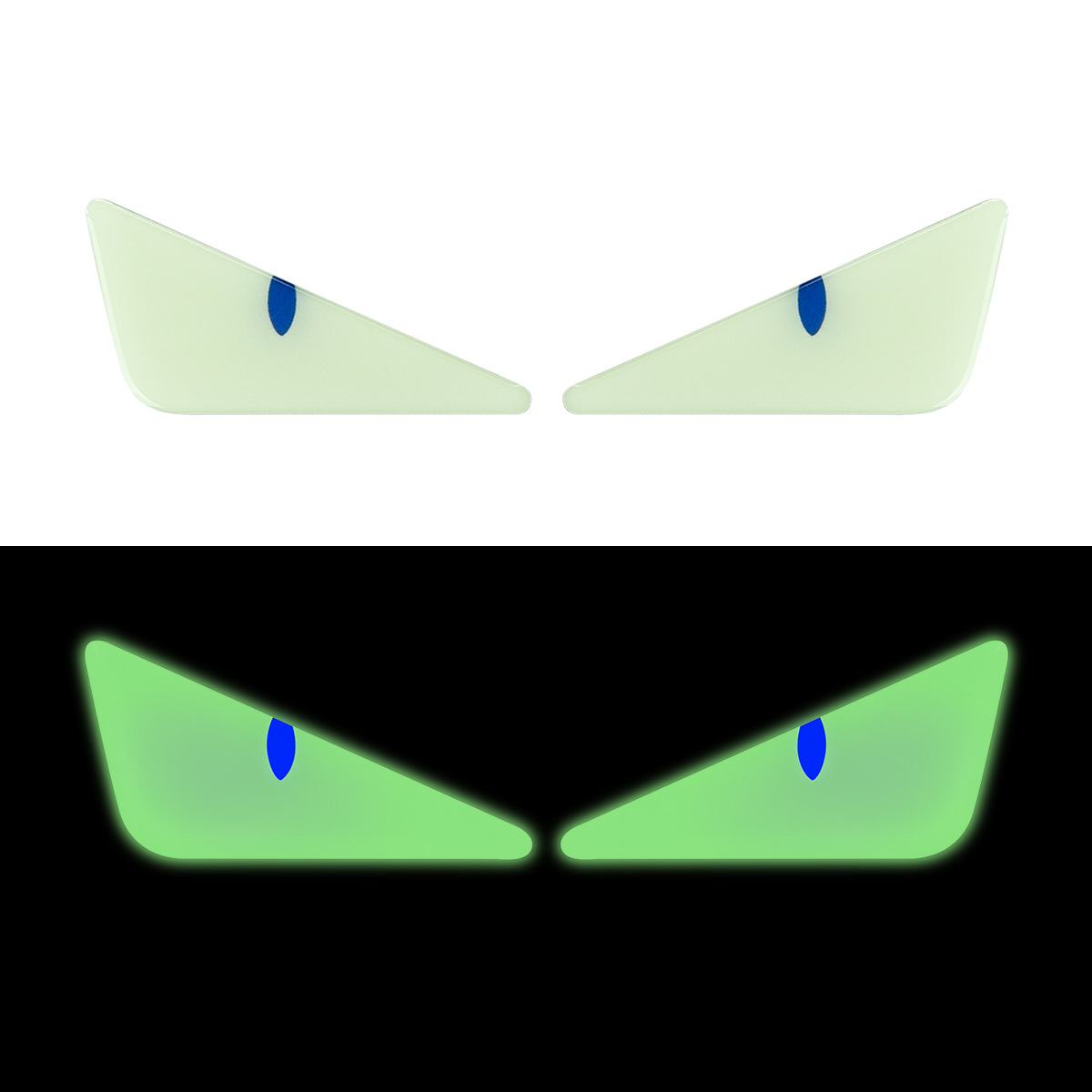 악마의 눈 오토바이 라이트 스티커 블루(쌍)