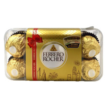意大利进口年货礼盒 费/列罗金莎巧克力T16粒双层盒装 婚庆喜糖