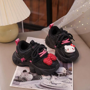 Кроссовки для девочек с Hello Kitty на платформе весна-осень