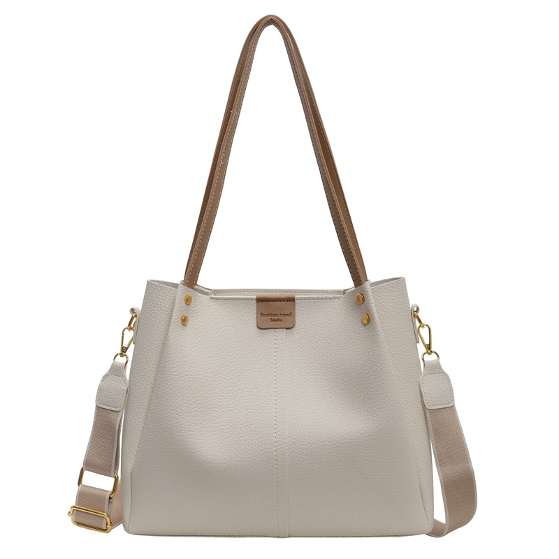 Bolsas de gran capacidad de explosión transfronteriza para mujeres 2025, nuevas bolsas de mochila versátiles, bolsas de cubo casuales simples.