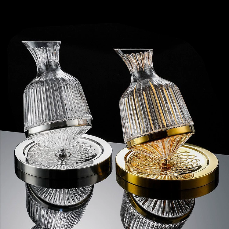 Хрустальный стеклянный тумблер вращающийся кувшин для красного вина