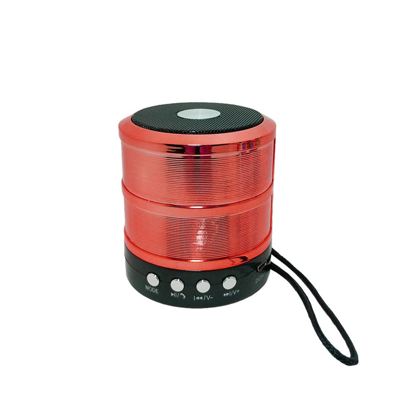 Altavoz Bluetooth WS-887 Mini Subwoofer, Portátil para Hogar y Exterior, Carcasa Metálica, Tarjeta TF, Audio Inalámbrico, Fabricante Mayorista