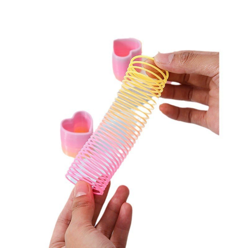 Small rainbow Slinky for elementary school students, smart toy, direct factory sales